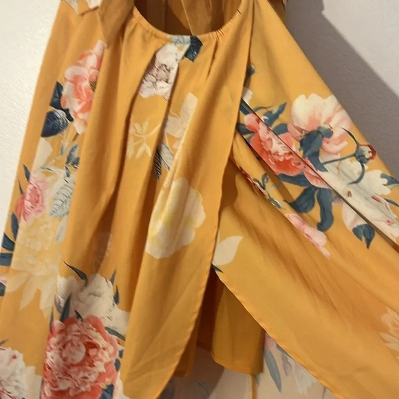 Hello Molly | Dear Emilia New Haven floral hi-low midi maxi dress women’s size M - Picture 4 of 10